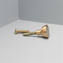 Messingfarvet metal knop/knage 